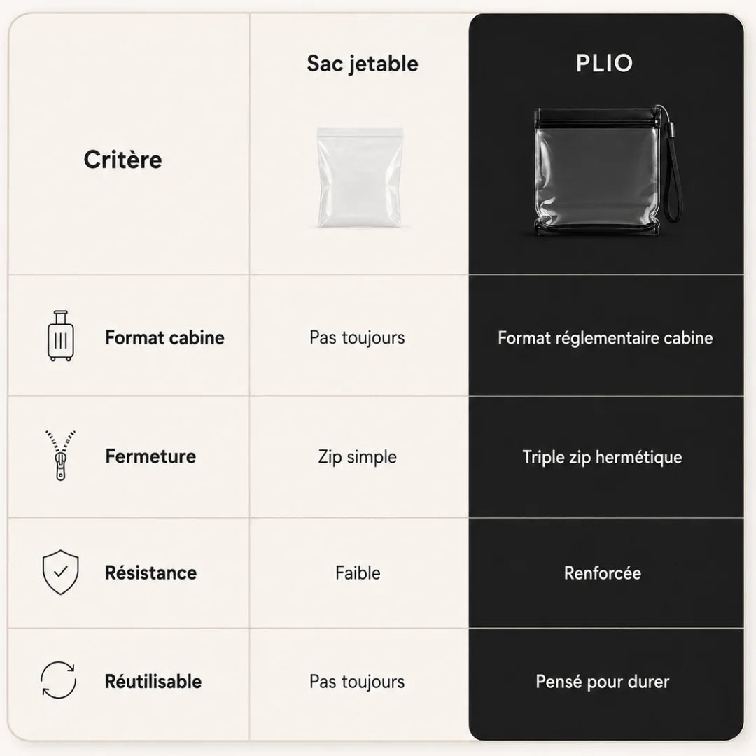 Lot de pochettes pour liquide cabine