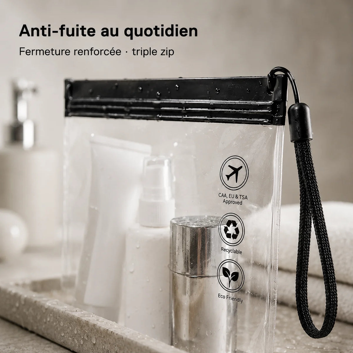 Lot de pochettes pour liquide cabine